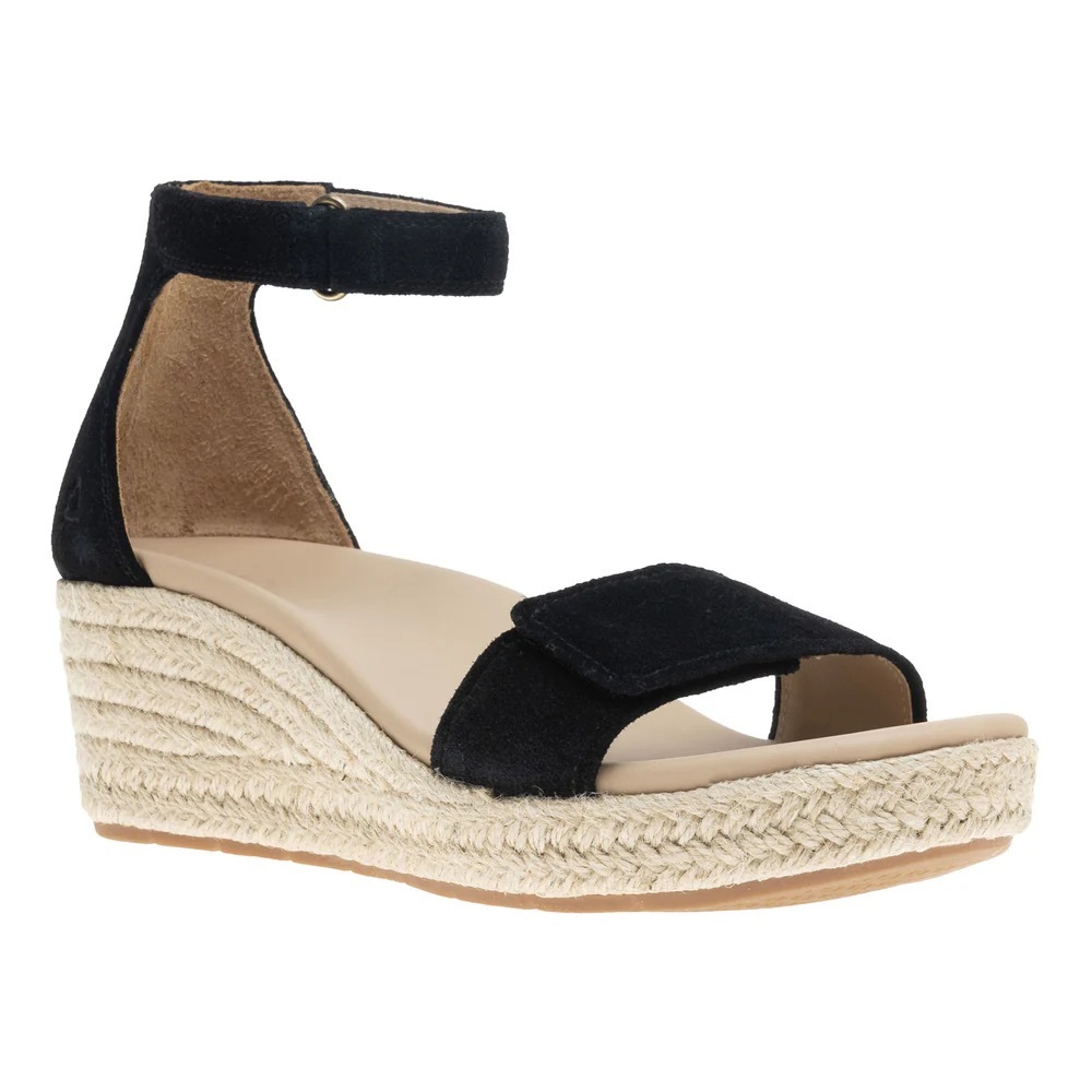 ABEO Riviera Ankle Sandal | black suede | 10